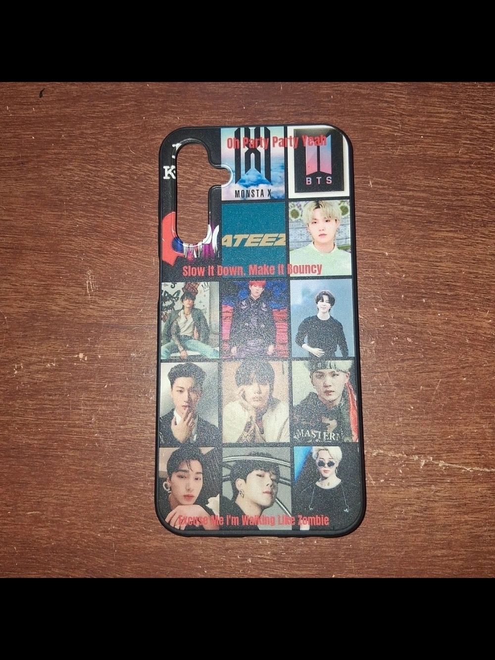 K-Pop Collage Black Phone Case - Unbranded